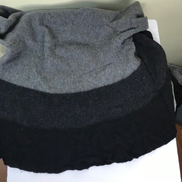 EILEEN FISHER Oval Open Circle ColorBlock Cardigan Sweater Wool Knit Jacket S - Picture 6 of 11